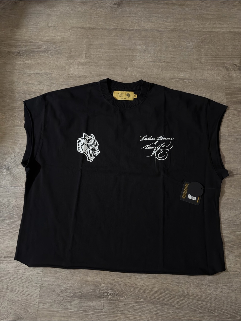 Darc Sport Bruce Lee CutOff Tee with White Graphic Accents